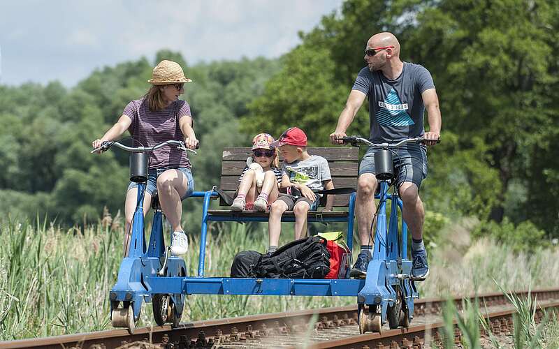 Draisine auf der Erlebnisbahn