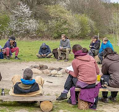 Workshop in der Wildnisschule Hoher Fläming