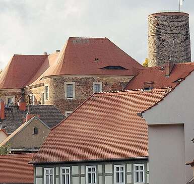 Stadtsilhouette Bad Belzig mit Burg