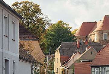 Stadtsilhouette Bad Belzig mit Burg