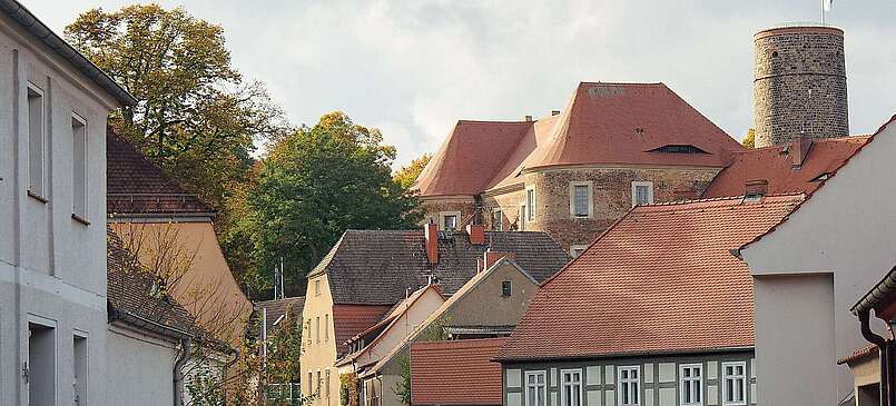 Stadtsilhouette Bad Belzig mit Burg