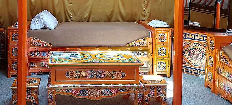 Jurte in der Pension New Nomads