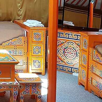 Jurte in der Pension New Nomads