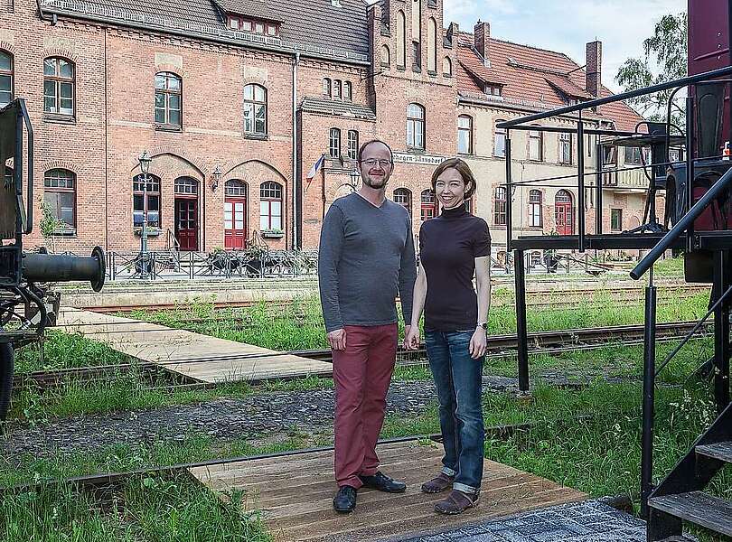 Bahnhof Rehagen Ehepaar Boyer