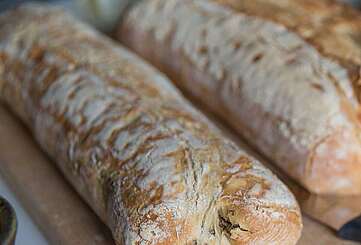 Brot auf Buffet