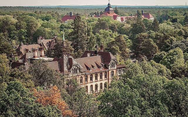 Blick über Beelitz Heilstätten