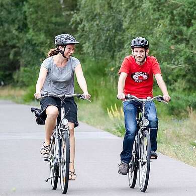 Radfahrer im Fläming