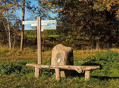 Bank und Rastplatz in Rädigke