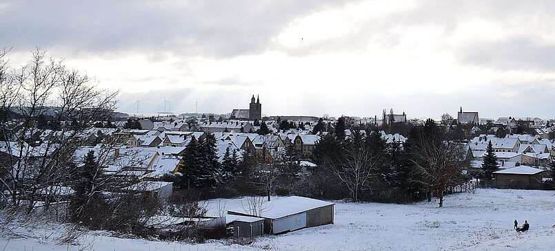 Blick über Jüterbog im Winter