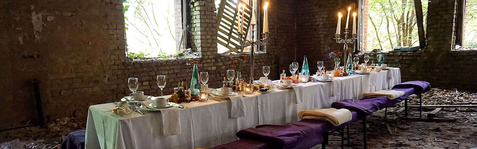 Gedeckte Tafel in Beelitz-Heilstätten