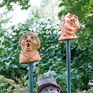 Galerie Bildhauerbahnhof Sperenberg Köpfe