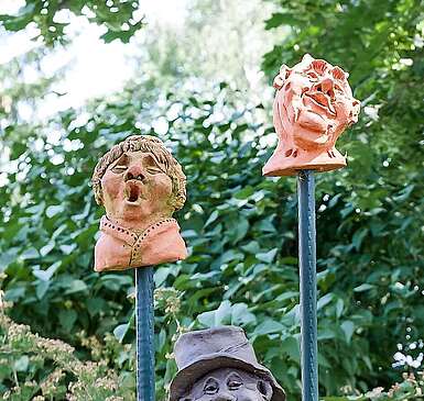 Galerie Bildhauerbahnhof Sperenberg Köpfe