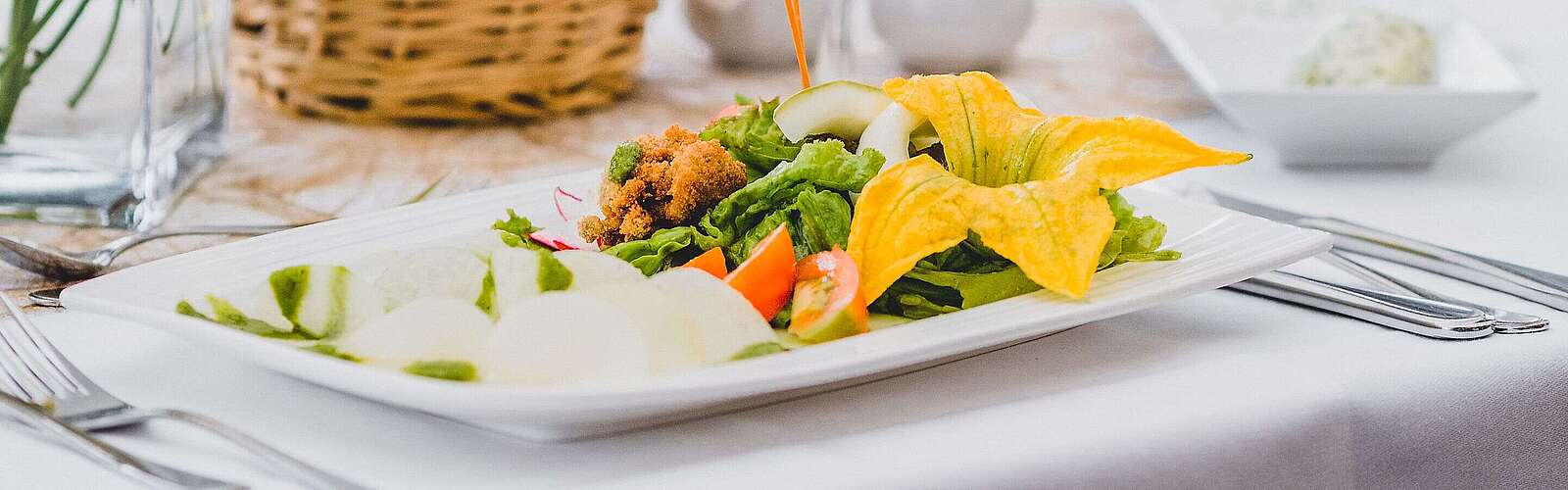 Gedeckter Tisch bei Daniel Reuner