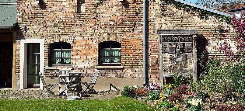 Hofansicht Cottage im Fläming