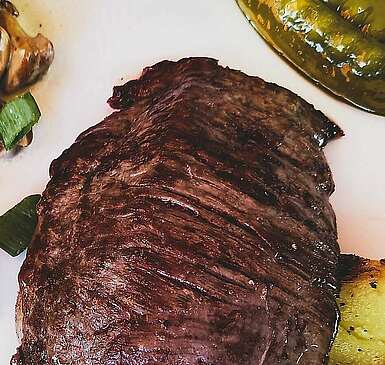 Steak im Bahnhof Rehagen
