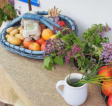 Regionale Produkte beim Hofladen in Zauchwitz