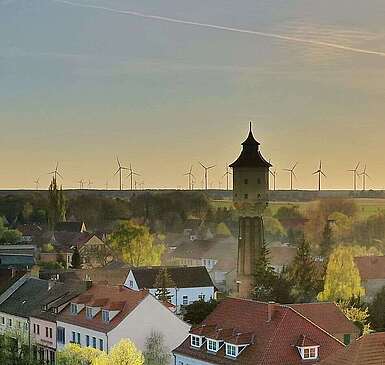 Sonnenuntergang über Treuenbrietzen