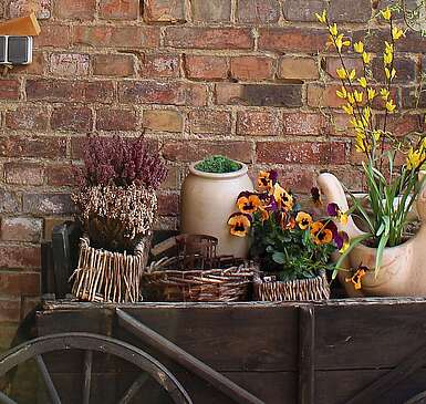 Ländliche Dekoration am Tag der Offenen Höfe