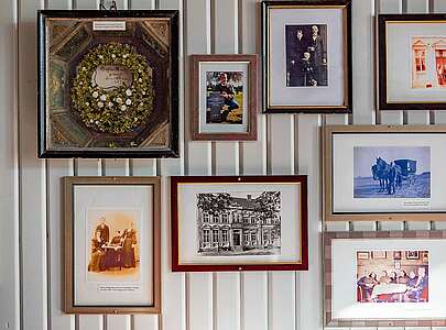 Historische Bilder im Gasthof Moritz in Rädigke