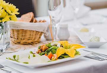 Gedeckter Tisch bei Daniel Reuner