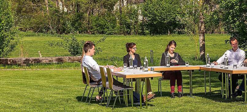 Tagen im Grünen hinter dem Paulinen Hof