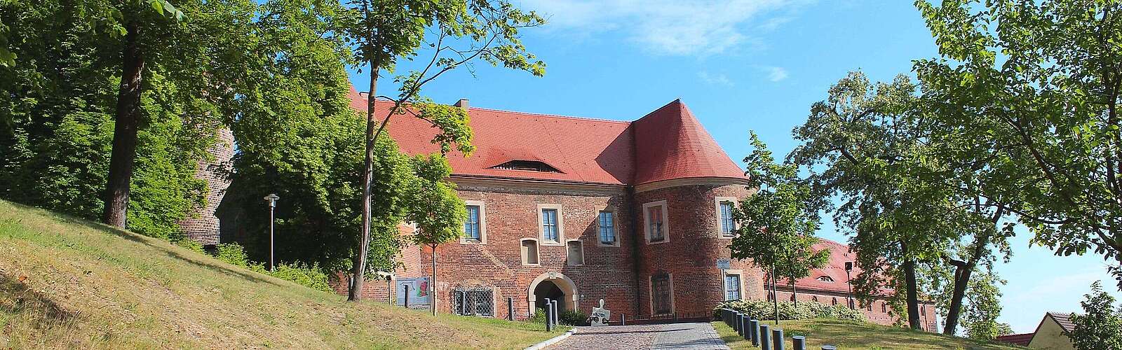 Blick auf die Burg Eisenhardt in Bad Belzig